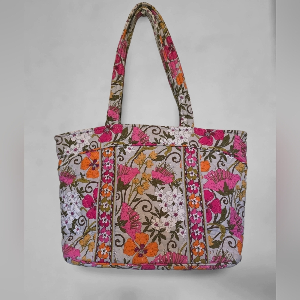 Vera Bradley Large Purse & Wallet "Tea Garden" Pink Floral - Picture 2 of 8